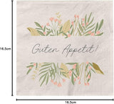 Grafik Werkstatt Serviettes Mit Spruch Groß | 20 stycken | 16,5 X 16,5 cm | Grå | smaklig måltid!