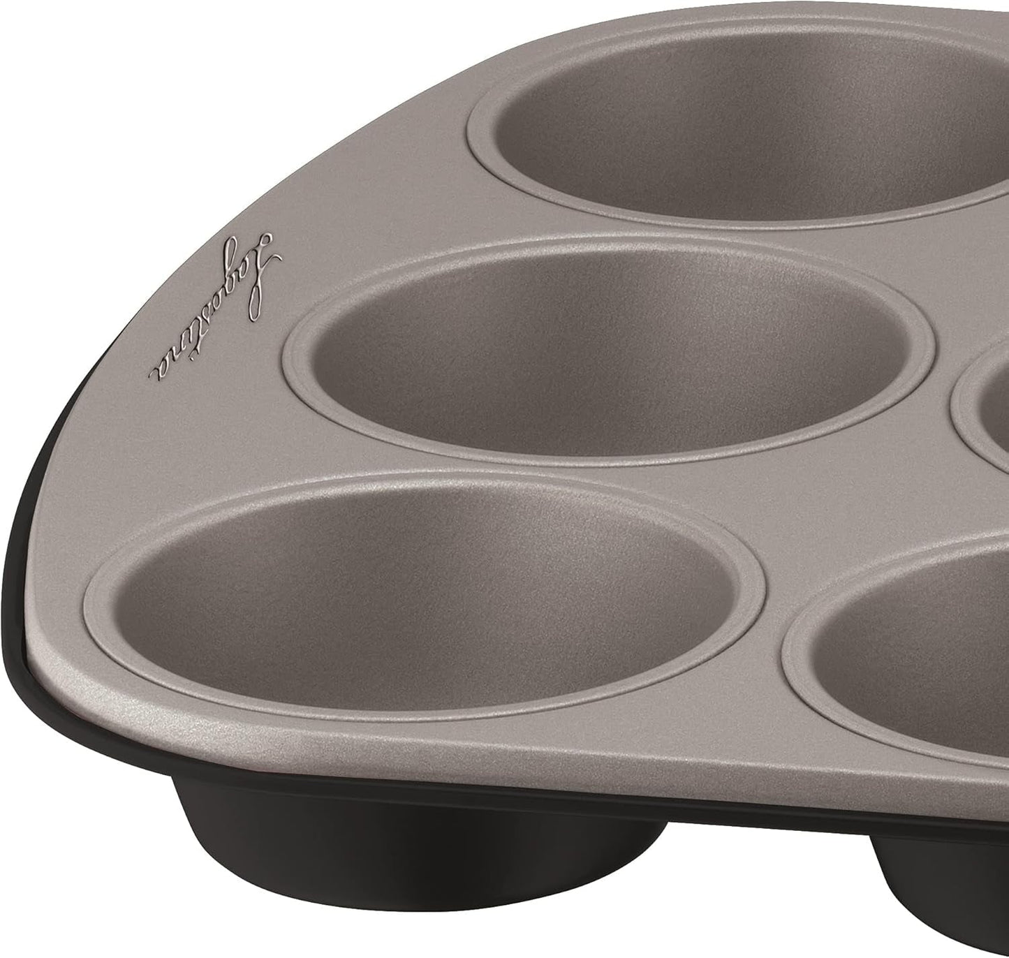 Gustosa Backform 12 Muffin Aus Stahl, Antihaftbeschichte, Für Backofen, Schwarz, 38 X 27 Cm Formar och plåtar för bakning Naty Shop