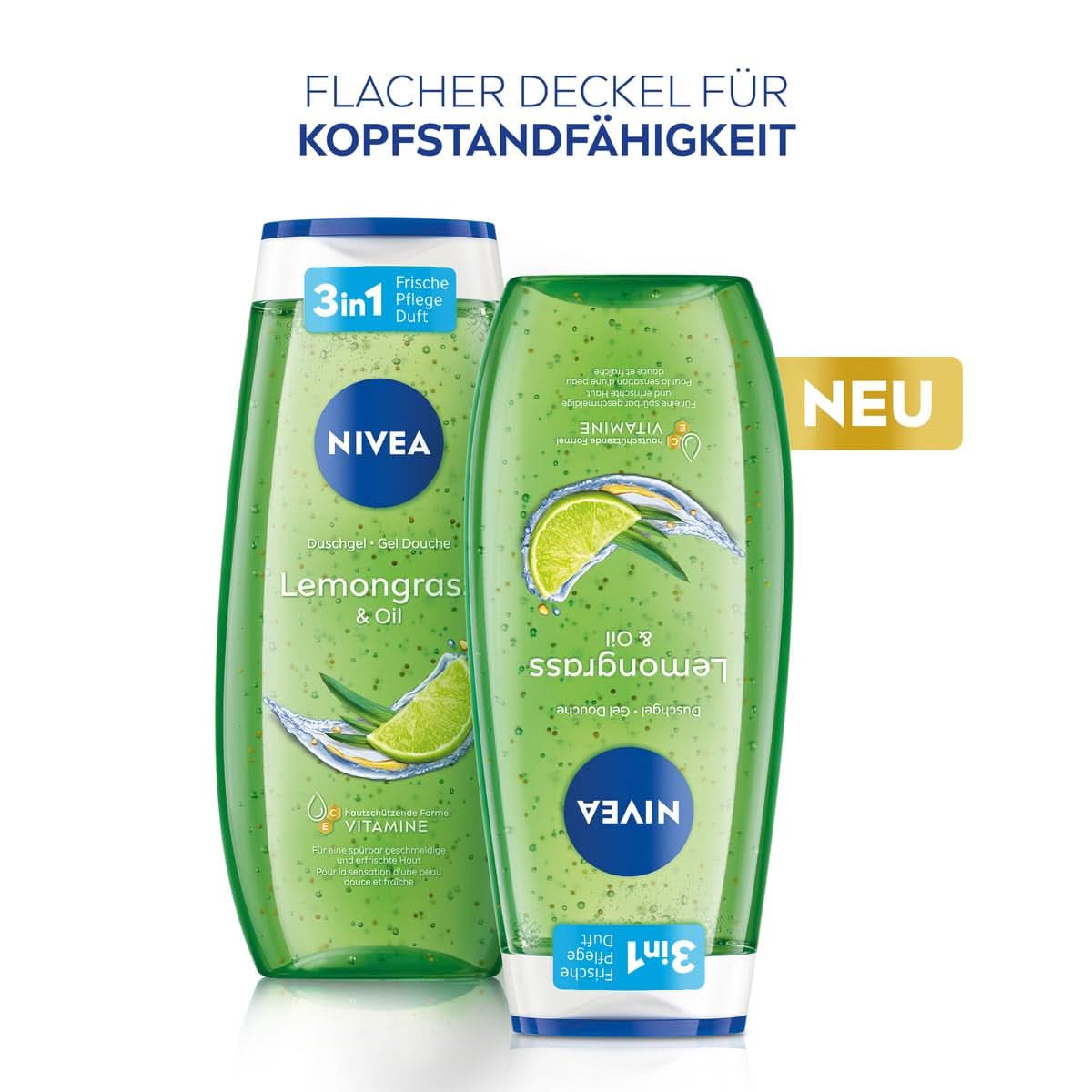 NIVEA Lemon Grass And Oil duschtvål, 250 ml dusch och bad Naty Shop