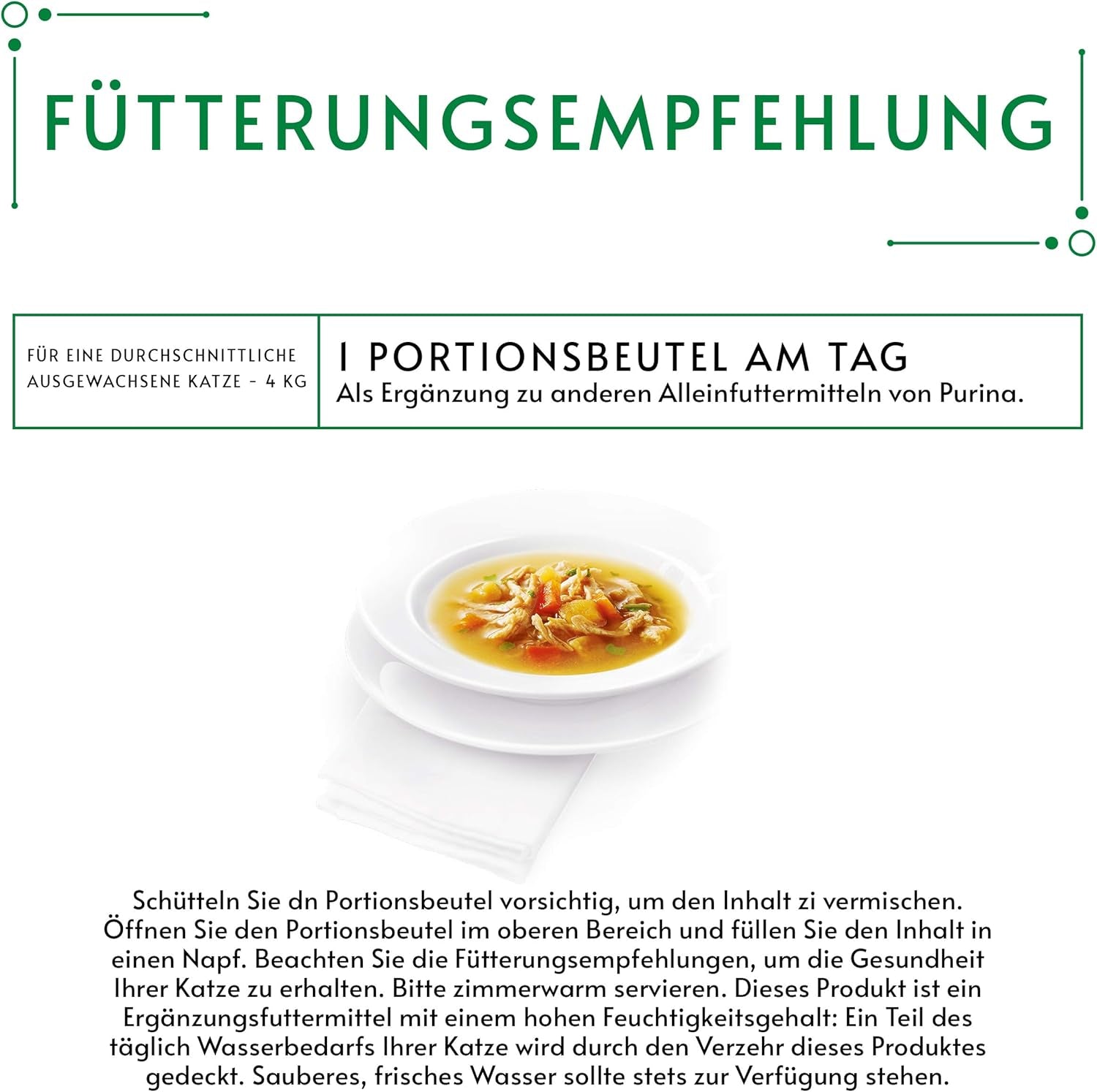 Gourmetkristallsoppa för katter med kyckling och naturliga grönsaker, förpackning om 32 (32 x 40 g)