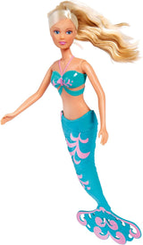 Simba 105733336 - Steffi LOVE Mermaid Friends Magisk sjöjungfrudocka med syster Evi, delfinfigur och mer, leksak för barn från 3 år och uppåt Dockor Naty Shop