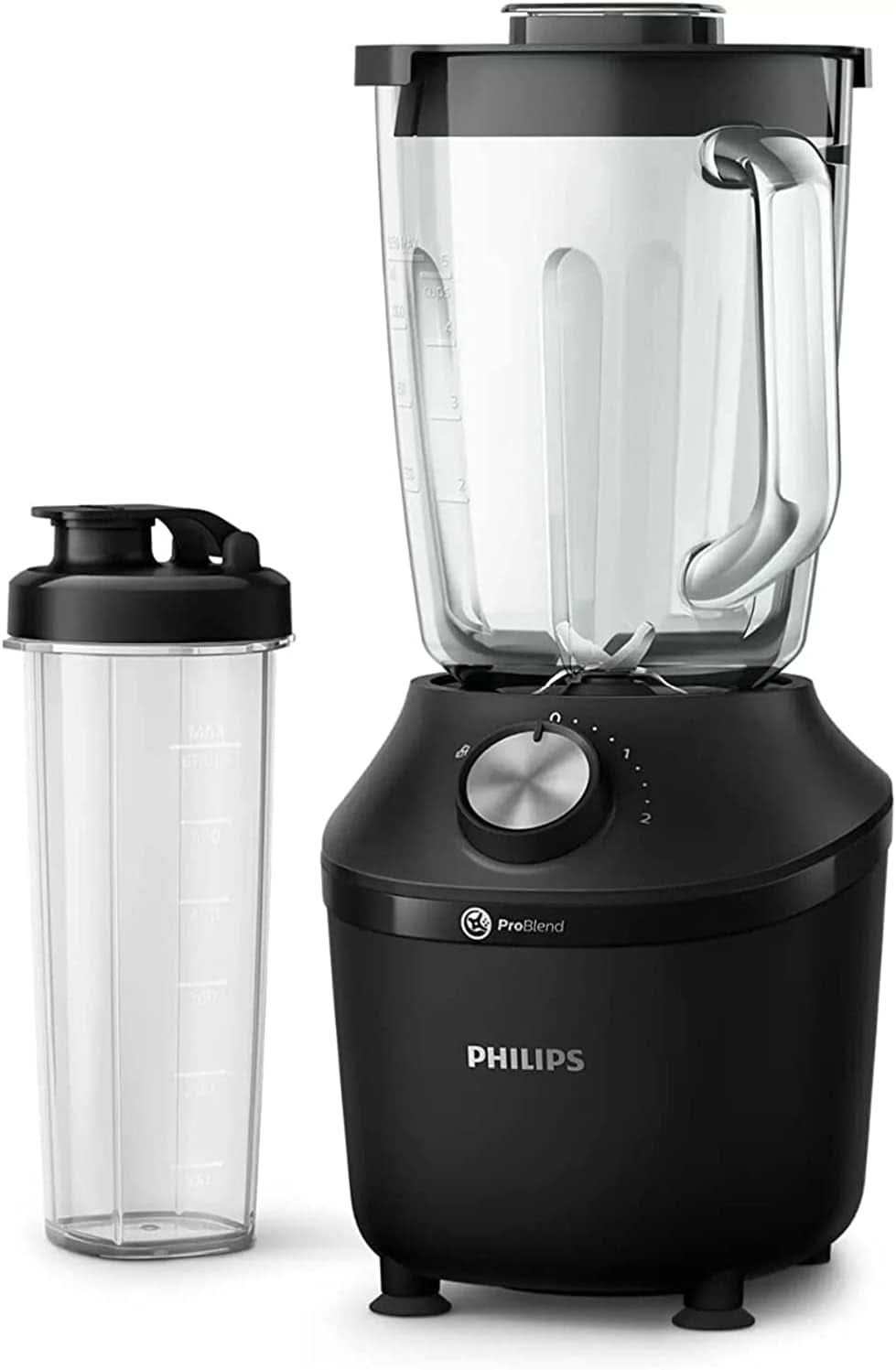 Philips Standmixer Och Smoothie Maker – 600W, 2-liters becher, Homeid-app, 2 Geschwindigkeitsstufen + Impulsfunktion, Problend, Ice-Crush-Funktion (HR2291/41) Kitchen Naty Shop