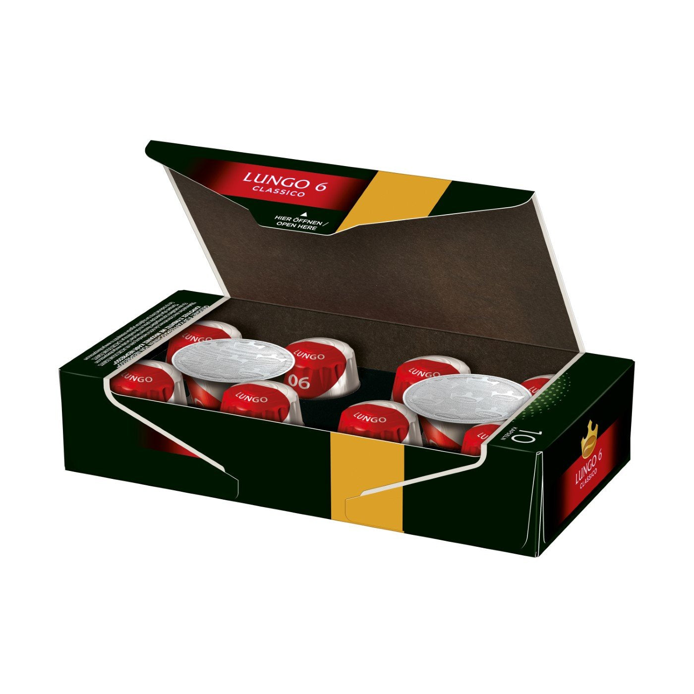 Jacobs Kapseln Lungo Intenso, Intensität 8 & Kapseln Lungo Classico, Intensität 6, 100 Nespresso®* kompatibel Kaffeekapseln, 10er Pack, 10 x 10 Getränke