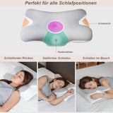 Nackkudde Ortopedisk Huvudkudde Memory Foam Kudde Side Impact Kudde - Ergonomisk design Ihålig form för sido-, rygg- och bukslag Ljusgrå cervikala ortopediska kuddar Naty Shop