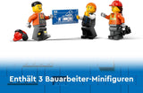 LEGO City Bandgrävmaskin, leksaksgrävare för barn från 8 år, byggleksak med grävmaskinsmodell, byggbar lastbil med tillbehör och 3 minifigurer 60420 Byggset Besuche den LEGO-Store