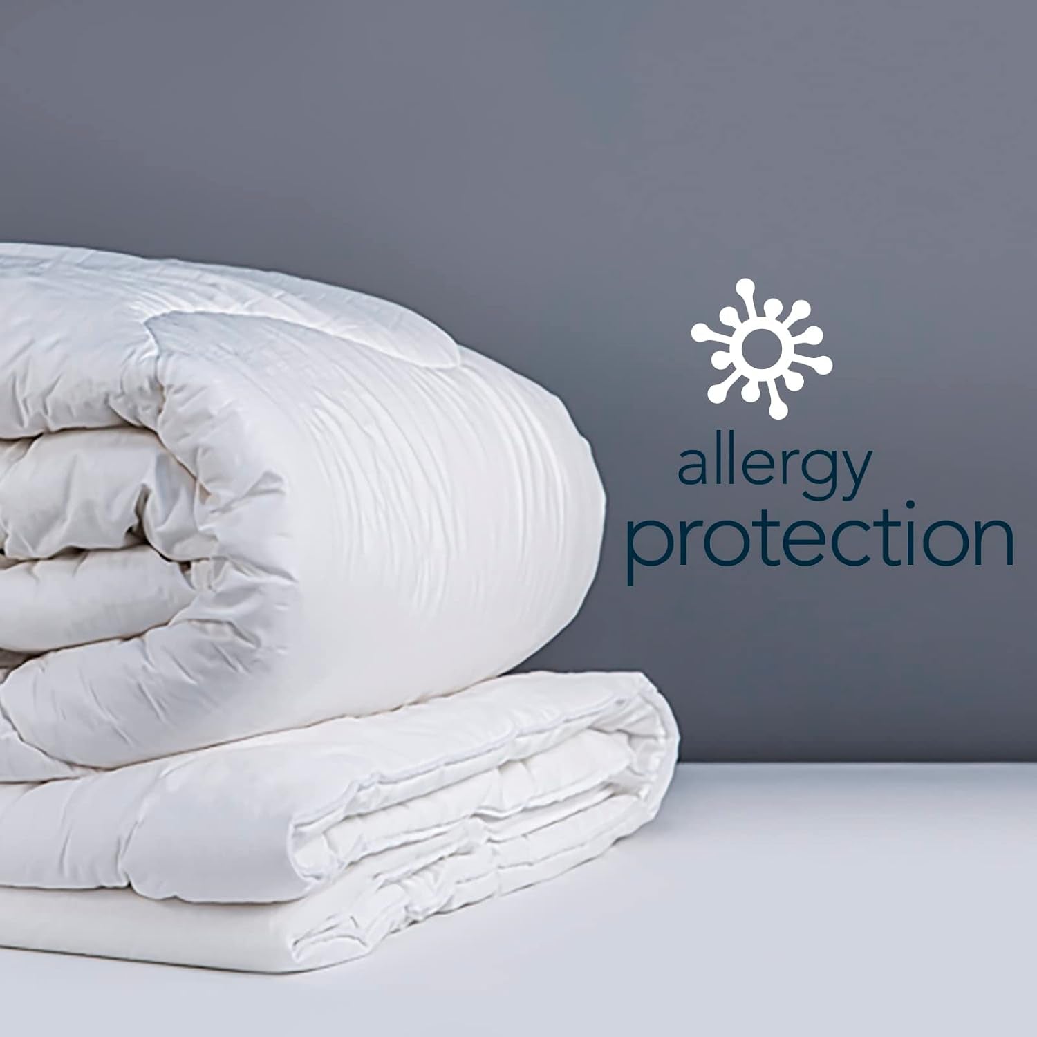 Allergitäcke Snuggledown Freshwash, 13,5 Tog Winter Warm, bomull, vit, enkelsäng Täcken och täcken Naty Shop
