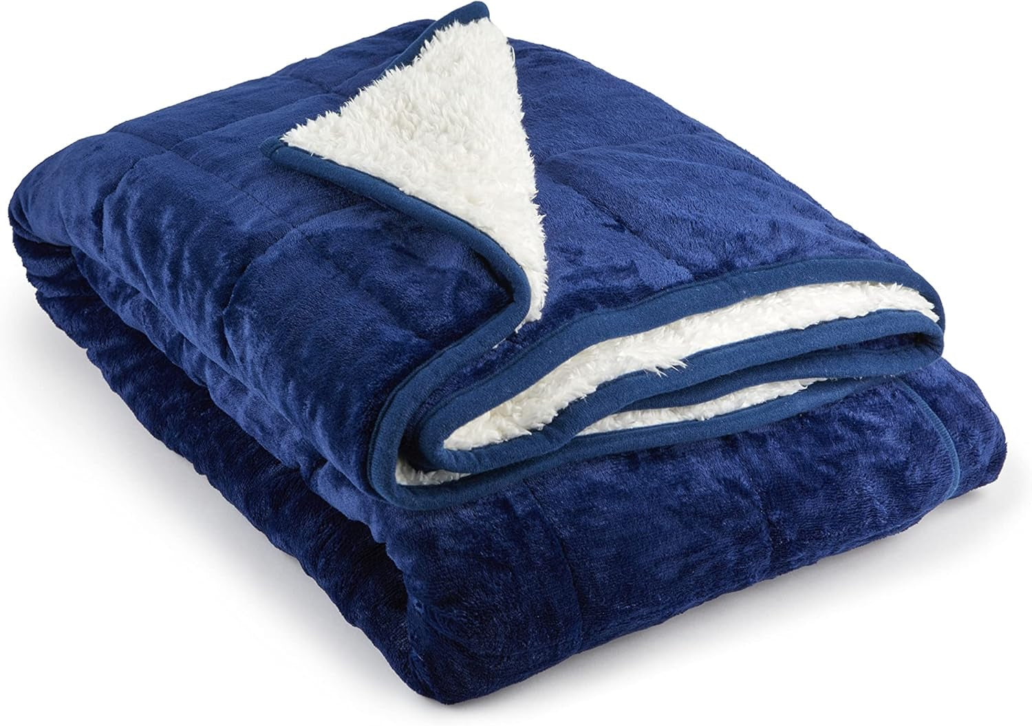 Emma Barclay Weighted Sherpa filt, 127 X 152 cm, Rödrosa Emma Barclay sängar och filtar Marinblå 60X80" (150X203Cm)