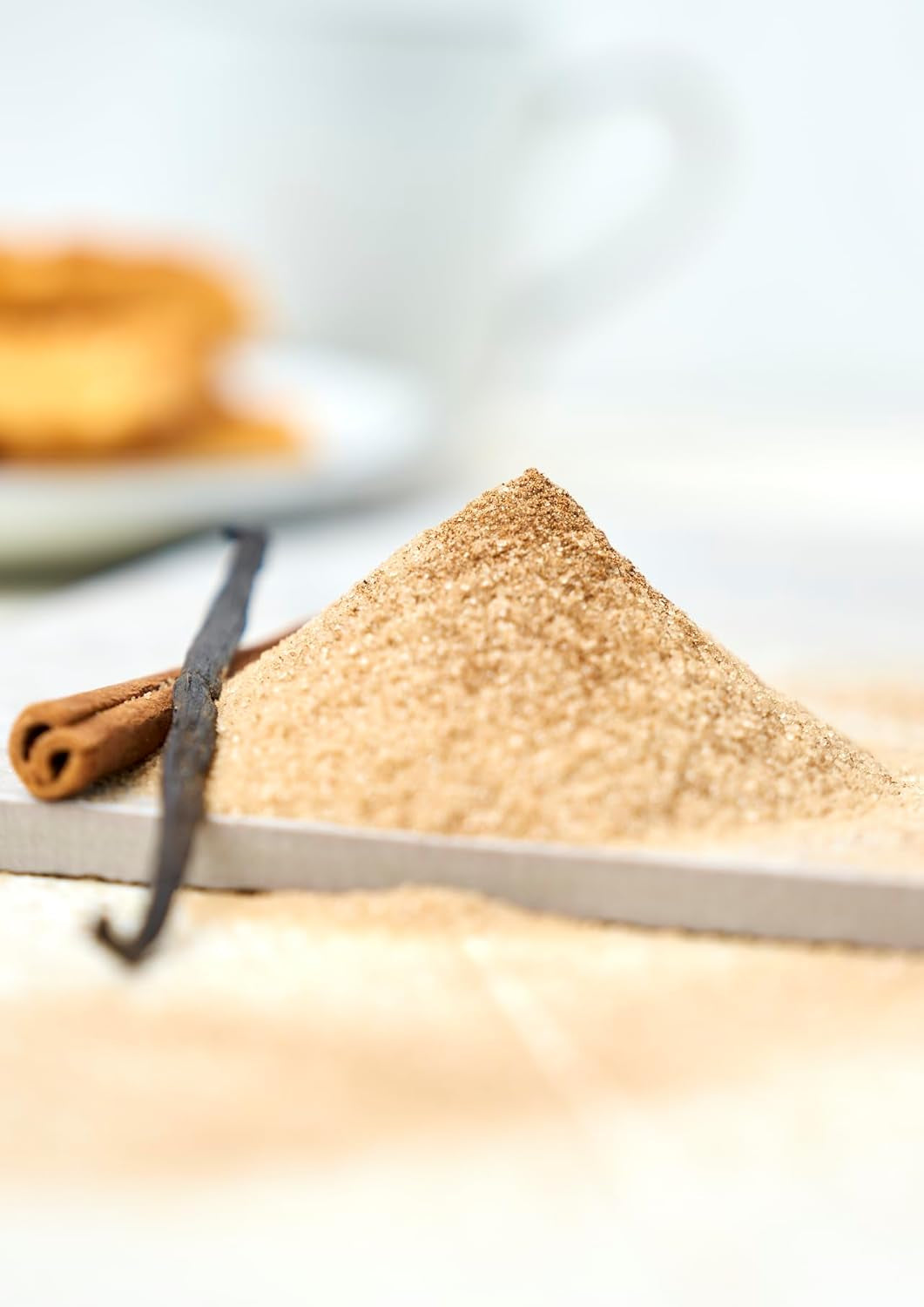 Fuchs Gewürze - Zimt Zucker Vanille - Gewürz zum Versüßen von Wafeln, Milchgetränken eller Joghurt - aus natürliche Ingrediens - 100 g i wiederverwendbarer, recyclebarer Dos