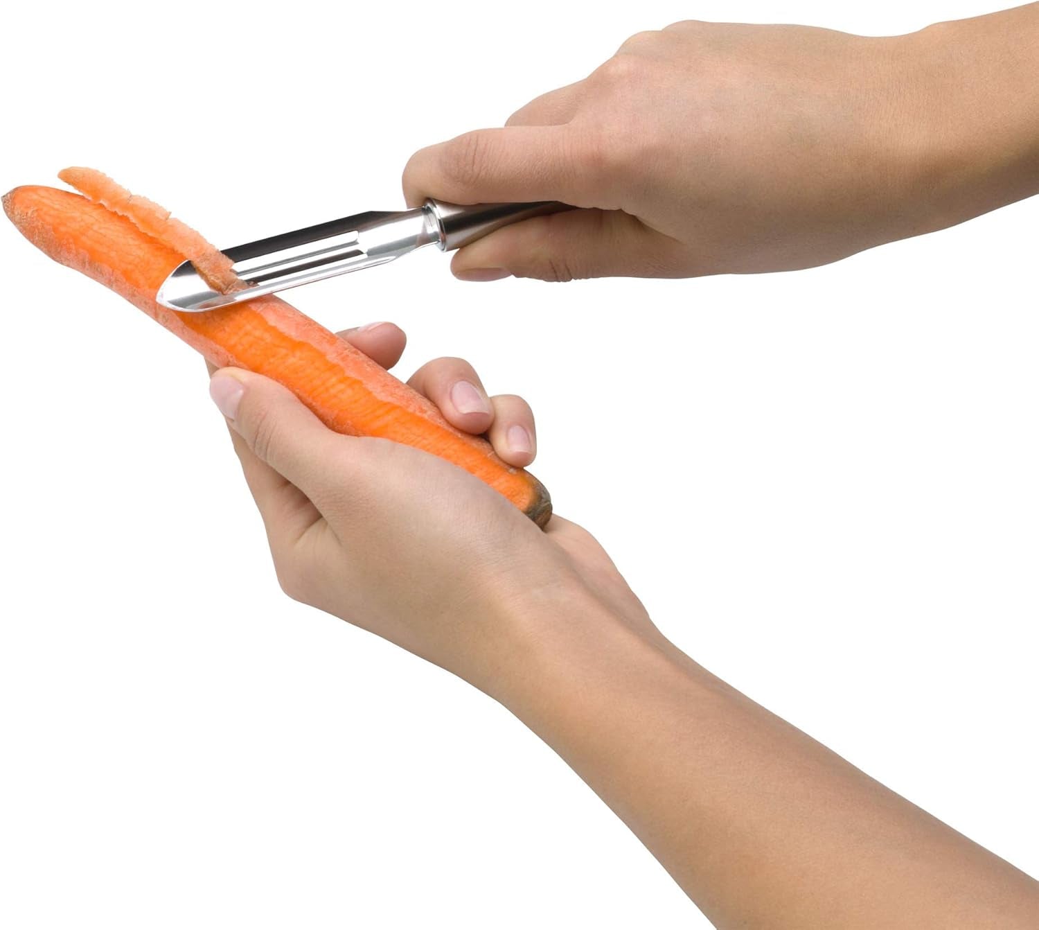 WMF Profi plus skalare 19 cm, grönsaksskalare, rostfritt stål Cromargan Peeler Naty Shop