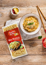 Bamboo Garden - Mie Nudlar | Snabbnudlar för det asiatiska köket | Idealisk för wokrätter eller soppor Veganer | 250g påse