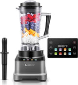 Blender AMZCHEF, 8 smarta menyer och 10 hastigheter, LCD-pekskärm Kök Naty Shop Grau