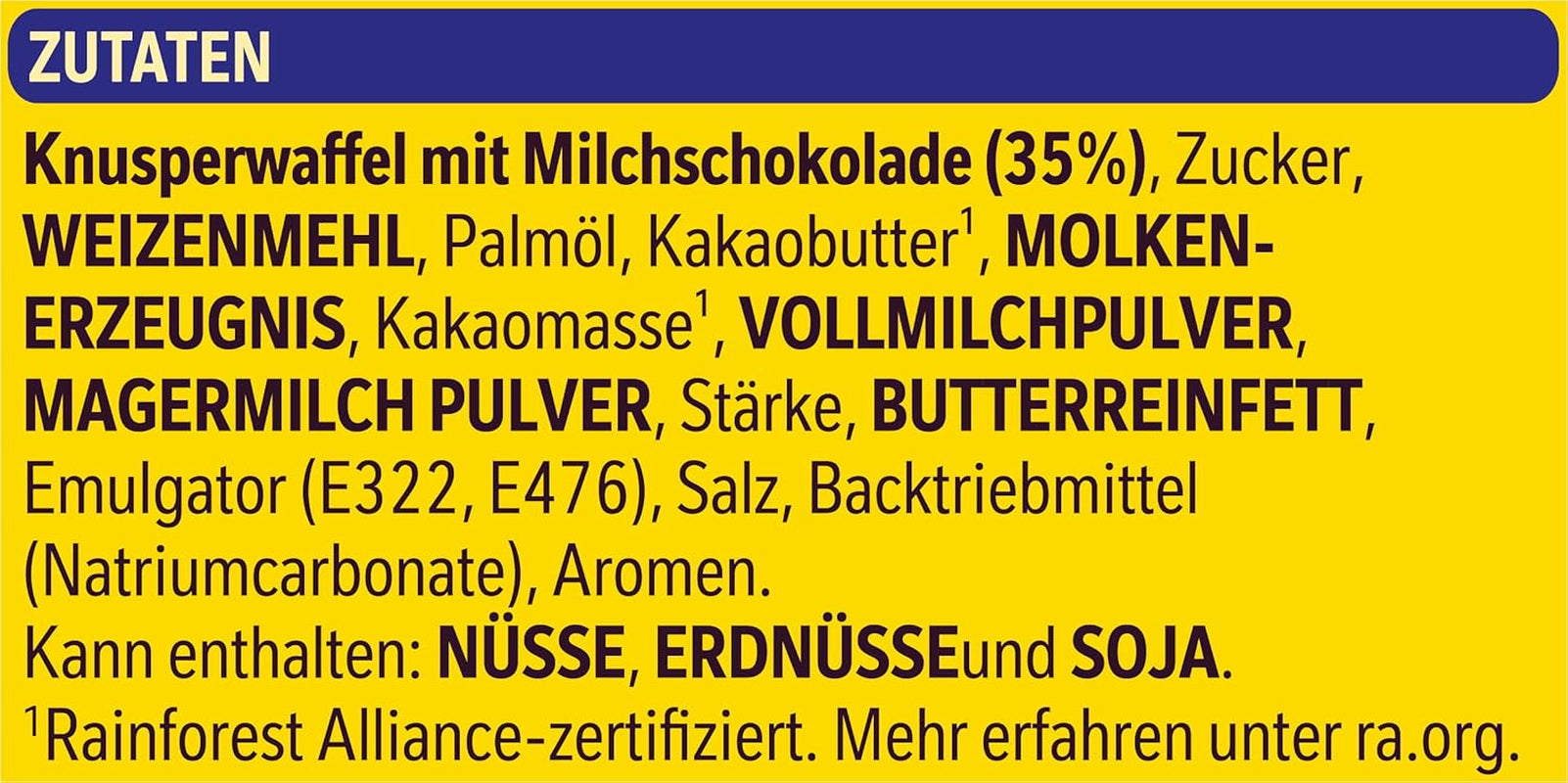 Nestlé Crunchy Waffle Delicious Milk Chocolate Waffle Bar Multipack 1 förpackning (3x26g styck)