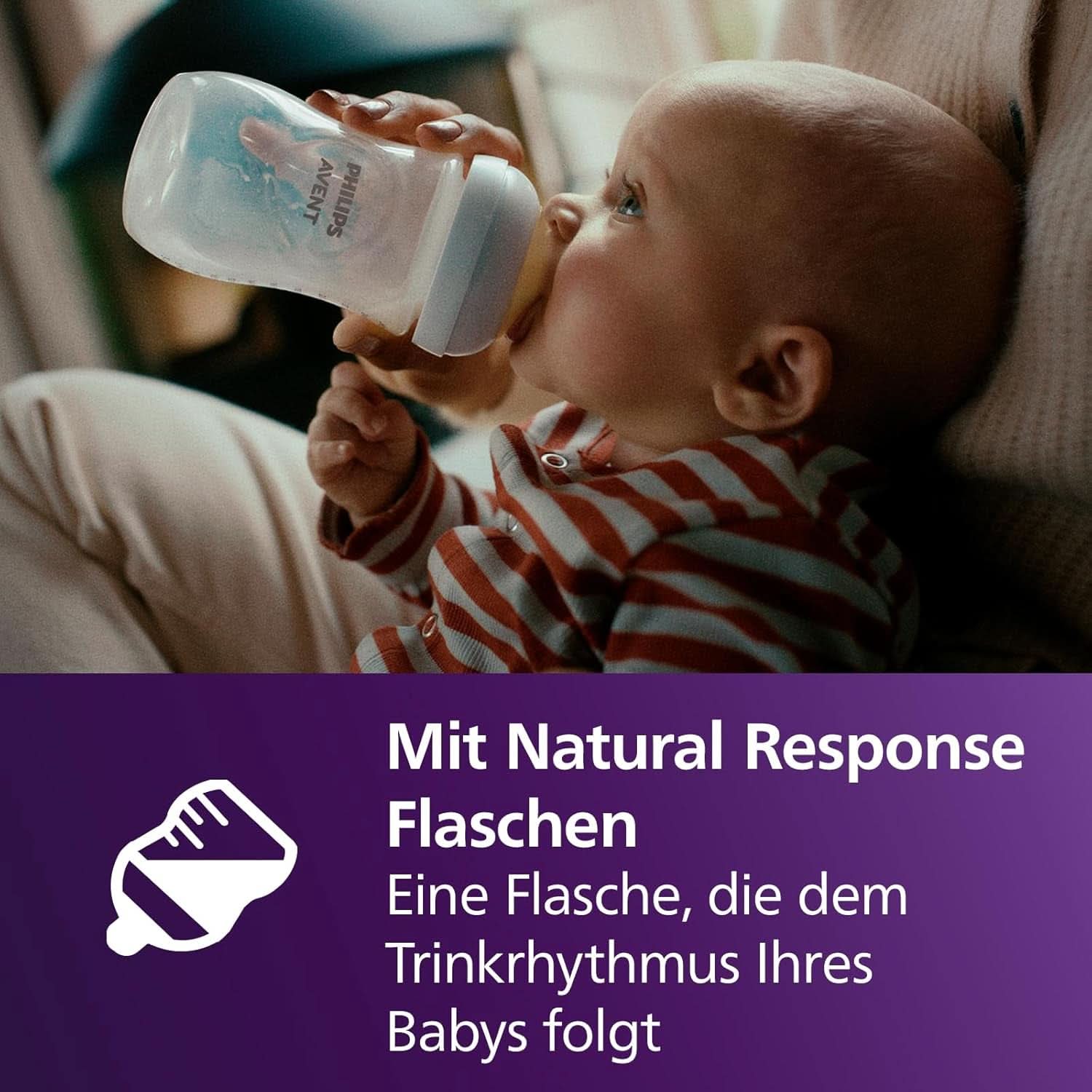 Philips Avent Elektrische Natural Motion Milchpumpe - Set Zum Abpumpen, Aufbewahren Und Füttern Inkl. Flaschen, Schnuller Und Becher (Modell SCD340/31) Mat och amningstillbehör Bebe Naty Shop