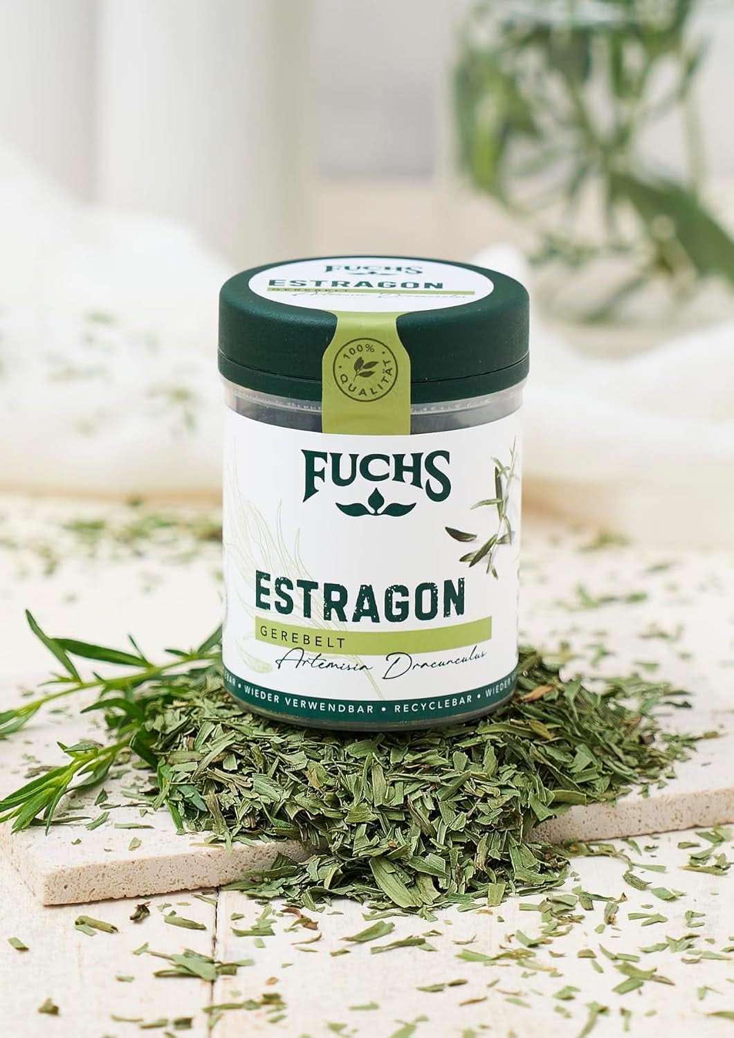 Fuchs, dragon, franska örter för att förädla sallader eller Hollandaisesås, 10 gram Condimente Naty Shop