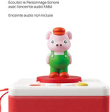 De tre små grisarna ljudfigur - berättelser med ljud - leksak, pedagogiskt innehåll, fransk version, barn i åldrarna 4 till 6 Bebe Toys Naty Shop