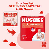 Huggies Ultra Comfort/Little Movers blöjor, storlek 3 (4-9 kg), Disney Design, Absorberande, Fullständigt skydd, 126 Count