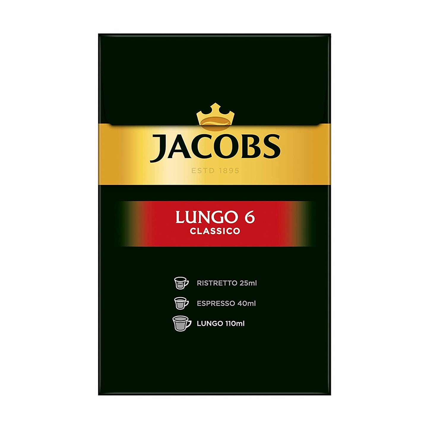 Kaffeekapseln Lungo Classico (nur für kurze Zeit) Megapack XXL & Kaffeekapseln Krönung Crema, 200 Nespresso-kompatibla Kapseln, 10er Pack, 10 x 20 Getränke, 1040 g