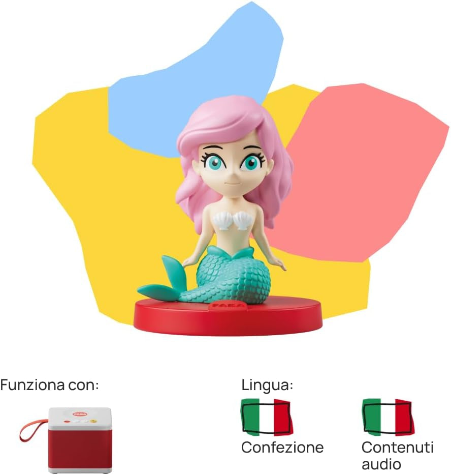 The Little Mermaid ljudfigur - ljudhistorier - leksak, pedagogiskt innehåll, italiensk version, barn från 4 år och uppåt Baby Toys Naty Shop