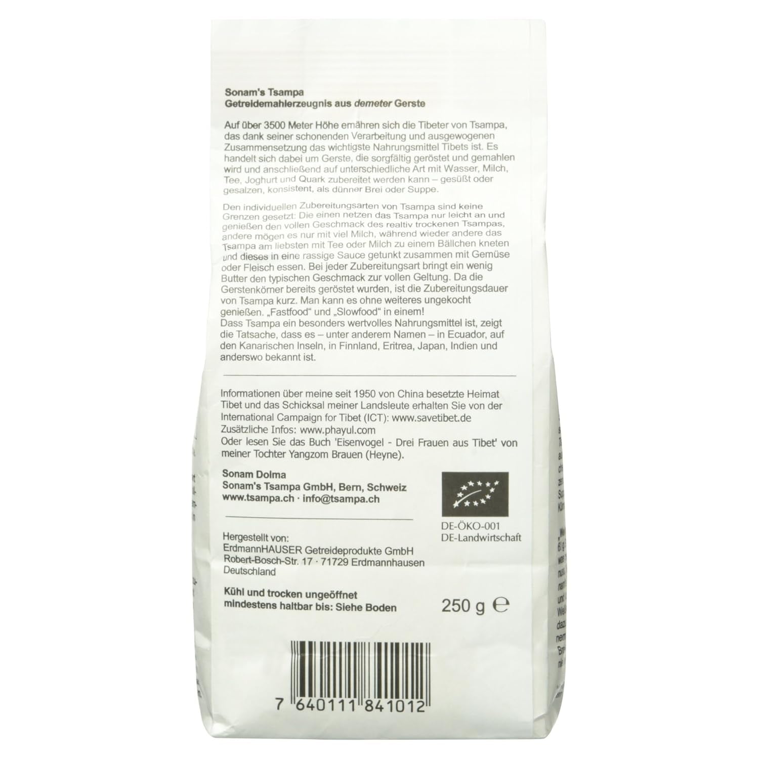 Tsampa korn från Sonam, 250g