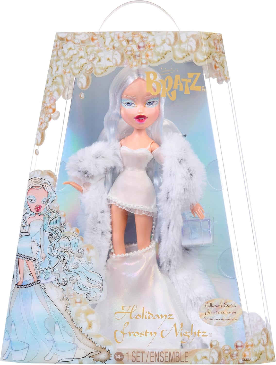 Bratz Holidayz Frosty Nightz - Chloe Doll (Collector's Edition) med riktiga kläder och accessoarer