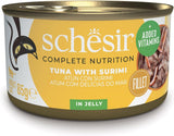Surimi tonfisk i gelé, våt kattmat, konserverad, 100 % naturlig, med tillsatta vitaminer, 12 x 85 g