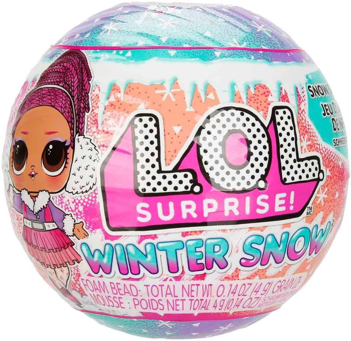 L.O.L. Överraskning! Winter Snow Tot - 1 magisk snööverraskning samlardocka, blindlindad, 8 samlardockor, frostigt coolt mode och tillbehör, barngåva 4+ Naty Shop Dolls