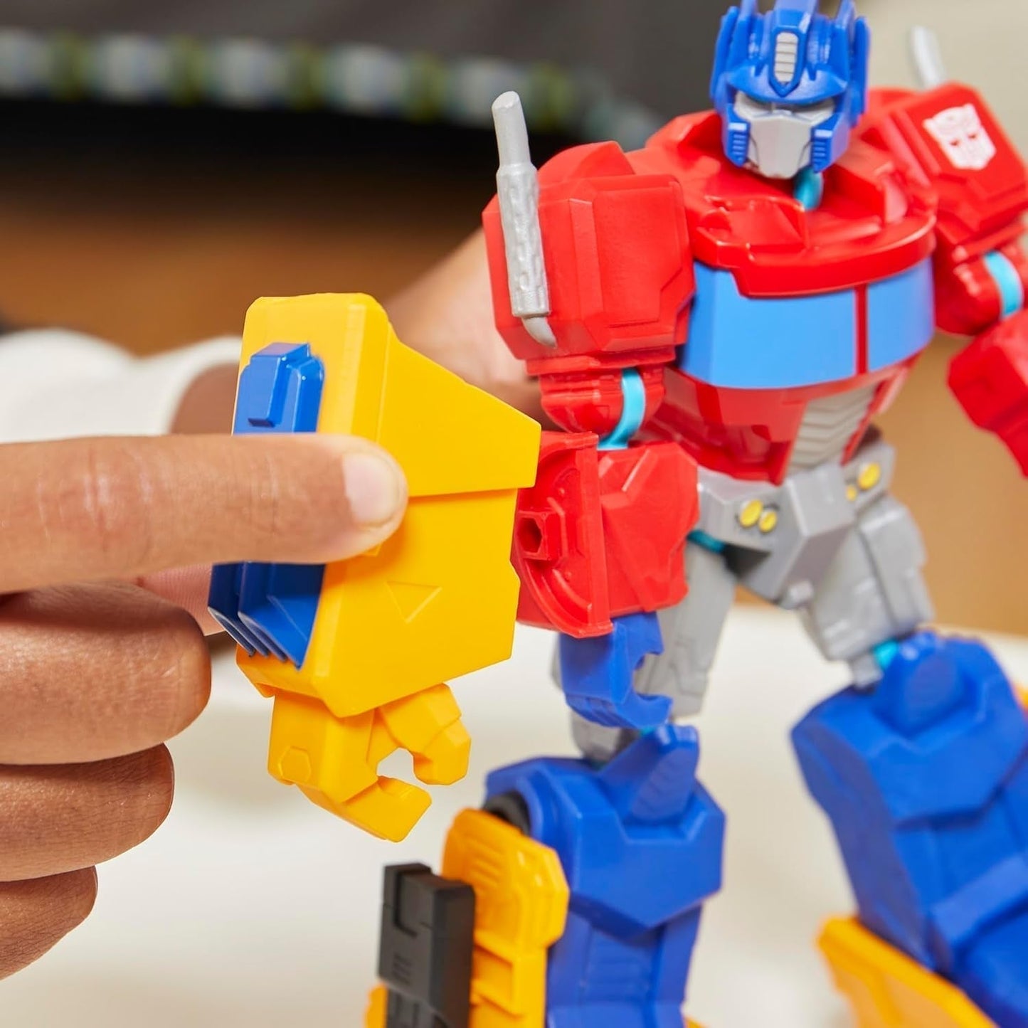 Transformers Mixmashers Optimus Prime Anpassningsbar Deluxe Actionfigurer & Tillbehör Actionfigurer Naty Shop