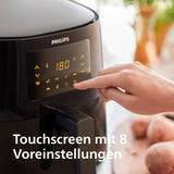Philips 3000Er Airfryer XL - Rapid Air-teknik, stekning med upp till 90 % mindre fett, kapacitet 1,2 kg, 6,2 liter, pekskärm Vitvaror Naty Shop