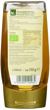 Biozentrale Ekologisk akaciahonung | 350 g Ekologisk honung från vita akaciablommor | Idealisk som pålägg Ekologisk honung till te | Alternativ till bikakehonung (2-pack)