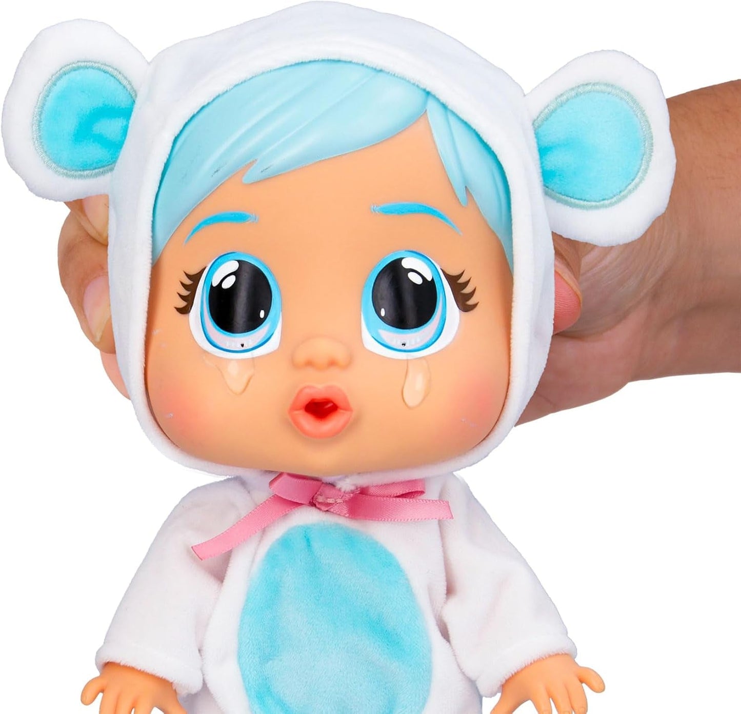 Cry Babies Loving Care Kristal Doll, Kristal Loving Care Baby Doll med 3 tillbehör för Doctor Play, Nursing Care, Crying with Real Tears, Toy for 18 Months Baby