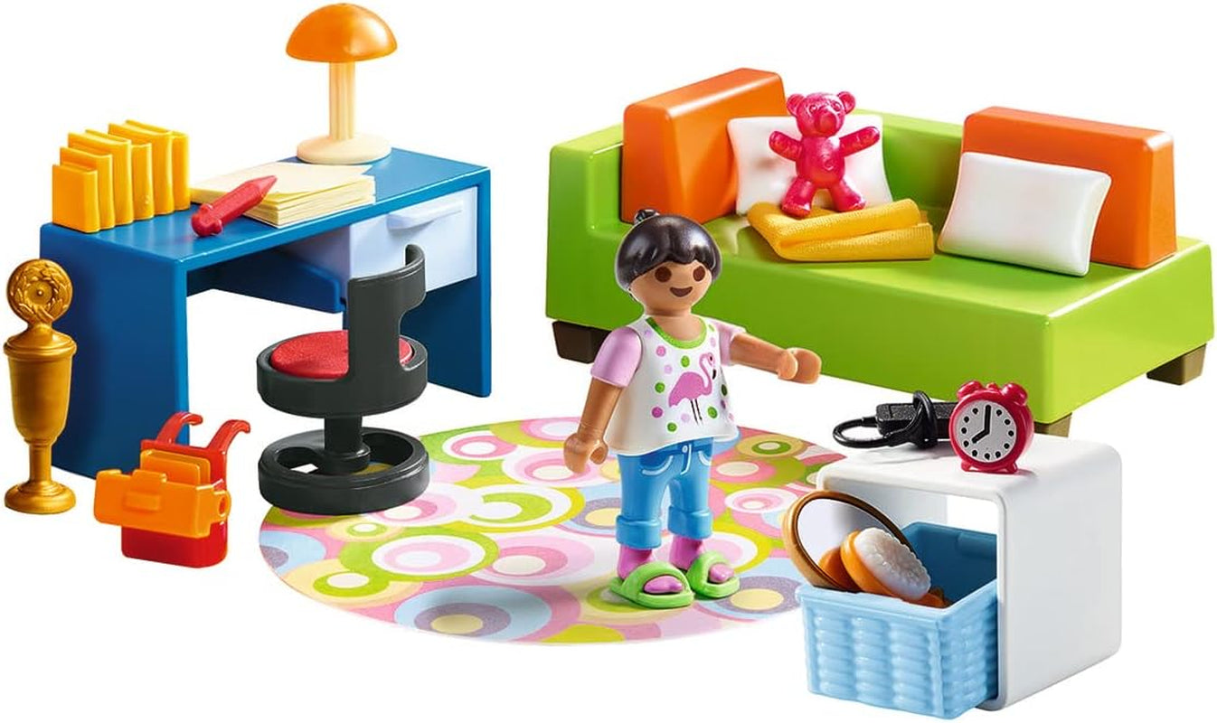 PLAYMOBIL dockskåp 70209 Ungdomsrum med tjejfigur och tillbehör, från 4 år Dollhouses Naty Shop