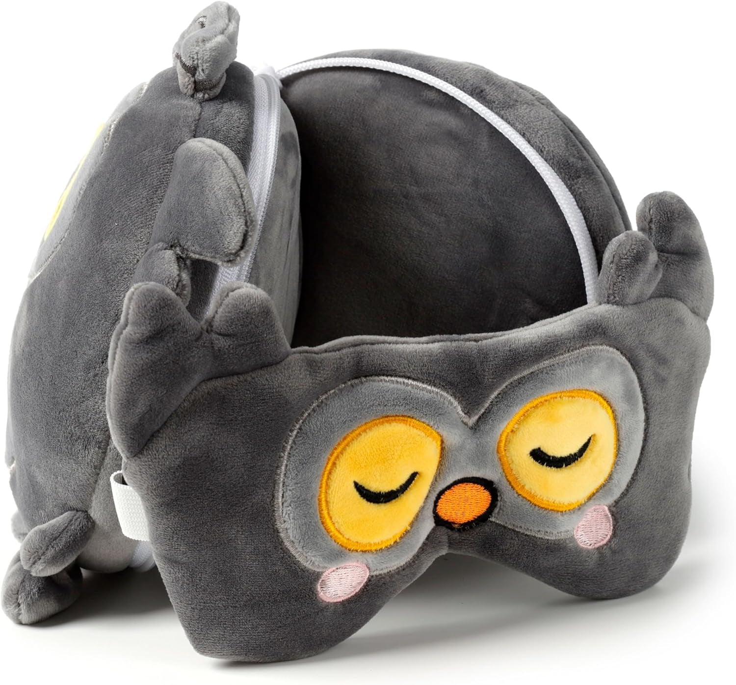 Relaxeazzz Mask Resekudde - Winston Owl - Söta djur Resekuddar Naty Shop