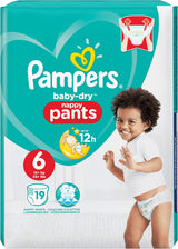 Pampers Baby-Dry blöjor, storlek 8, 43 blöjor, från 19 kg, Jumbo+ förpackning