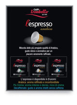 Caffè TROMBETTA L 'Espresso, Italien Kaffee Nespresso kompatibel Kapseln. Aus 100% Arabica mit einem vollmundigen und körperreichen - 50 Kapseln, 50 Stück (1er Pack)