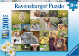 Ravensburger pussel för barn - 13353 söta djur för barn - 200 bitar pussel för åldrarna 8+ Pussel Naty Shop Standardtitel