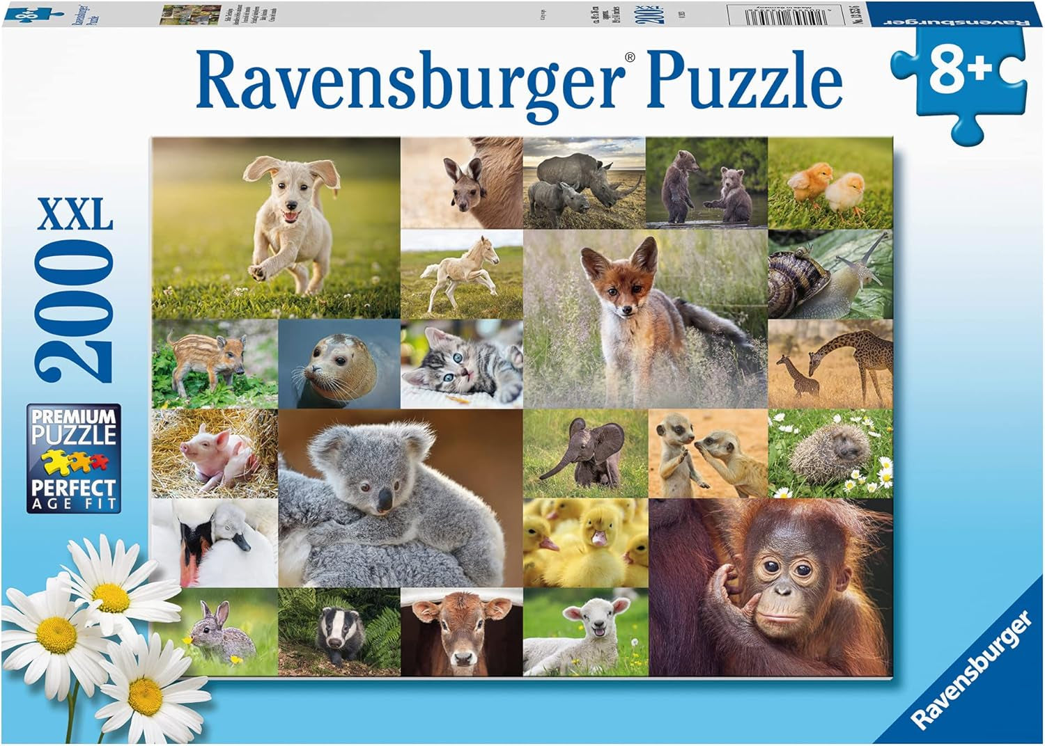 Ravensburger pussel för barn - 13353 söta djur för barn - 200 bitar pussel för åldrarna 8+ Pussel Naty Shop Standardtitel