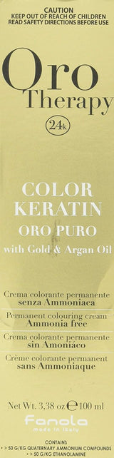Fanola Oro Therapy Color Keratin 5.0 100ml Hårfärgning Naty Shop 10 Platinablond
