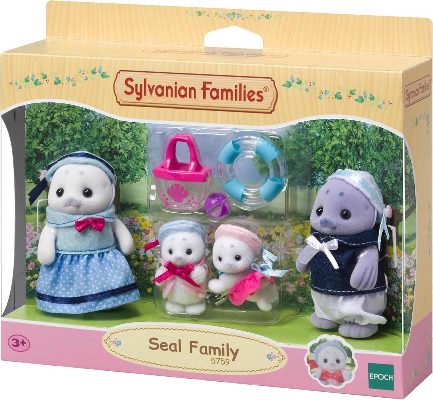 Sylvanian Families - 5759 Sälfamiljen Djurfigur Detaljerad leksak för åldrarna 3 och uppåt