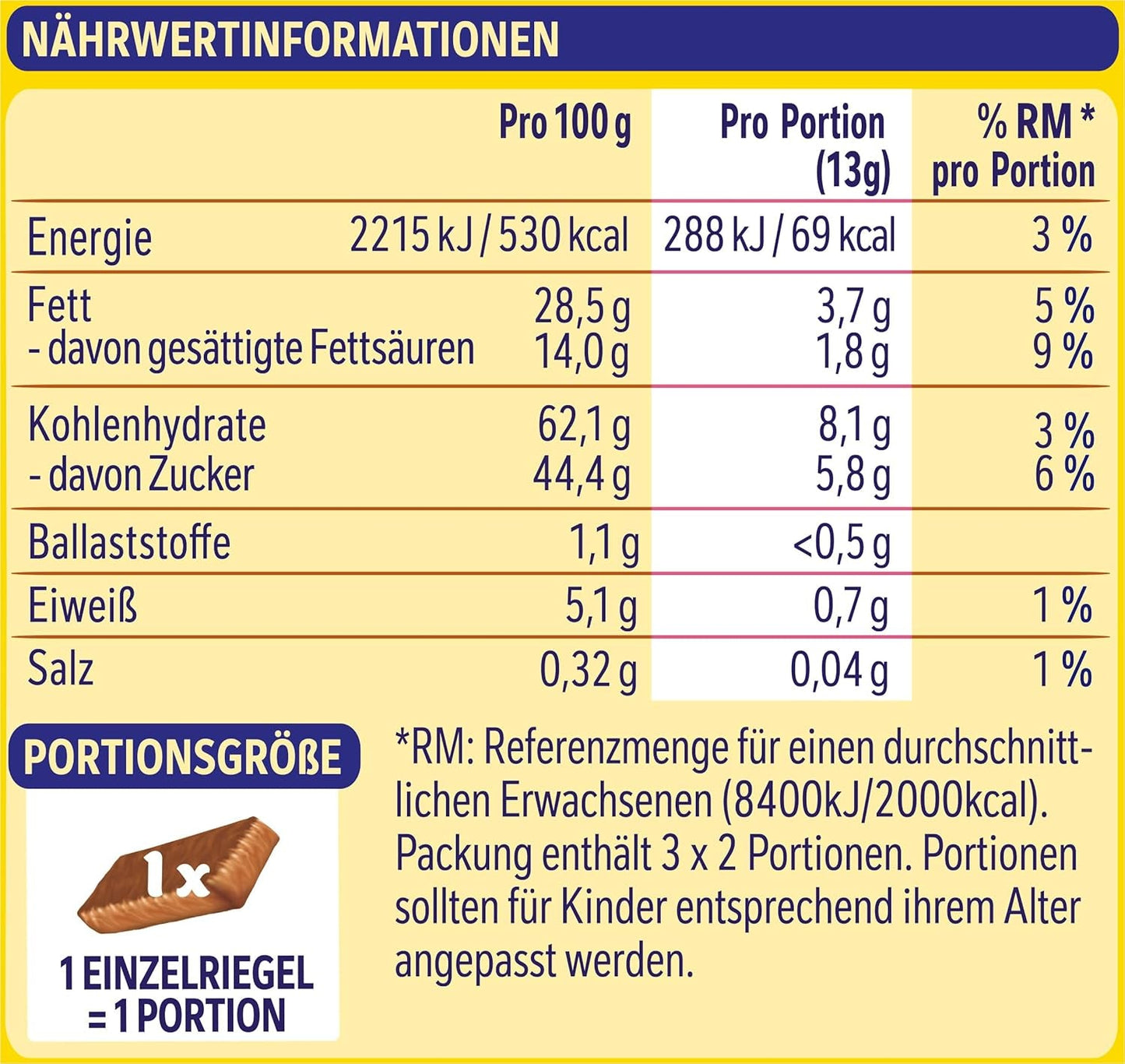 Nestlé Crunchy Waffle Delicious Milk Chocolate Waffle Bar Multipack 1 förpackning (3x26g styck)