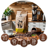 Set med kaffebönor 2x1kg 2000g | Brasilien Mogiana | Brasilien Cerrado | Brasilien | Specialkaffe | Nystekt