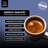 KING'S COFFEE - AMESTEC RS ESPRESSO - 1 kg starka och aromatiska kaffebönor - kaffe med låg syrahalt - kaffe med hela bönor - liten sats rostning från Italien - espressobönor för helautomatiska maskiner och portafiltermaskiner