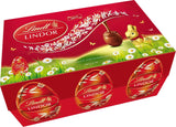 Påskmix Lindt Choklad LINDOR | Kartong 144g | LINDOR-ägg som smälter i munnen i tre varianter: Mjölkchoklad, Mörk choklad, Hasselnöt | Påskchoklad | Gåva av choklad | 1 förpackning