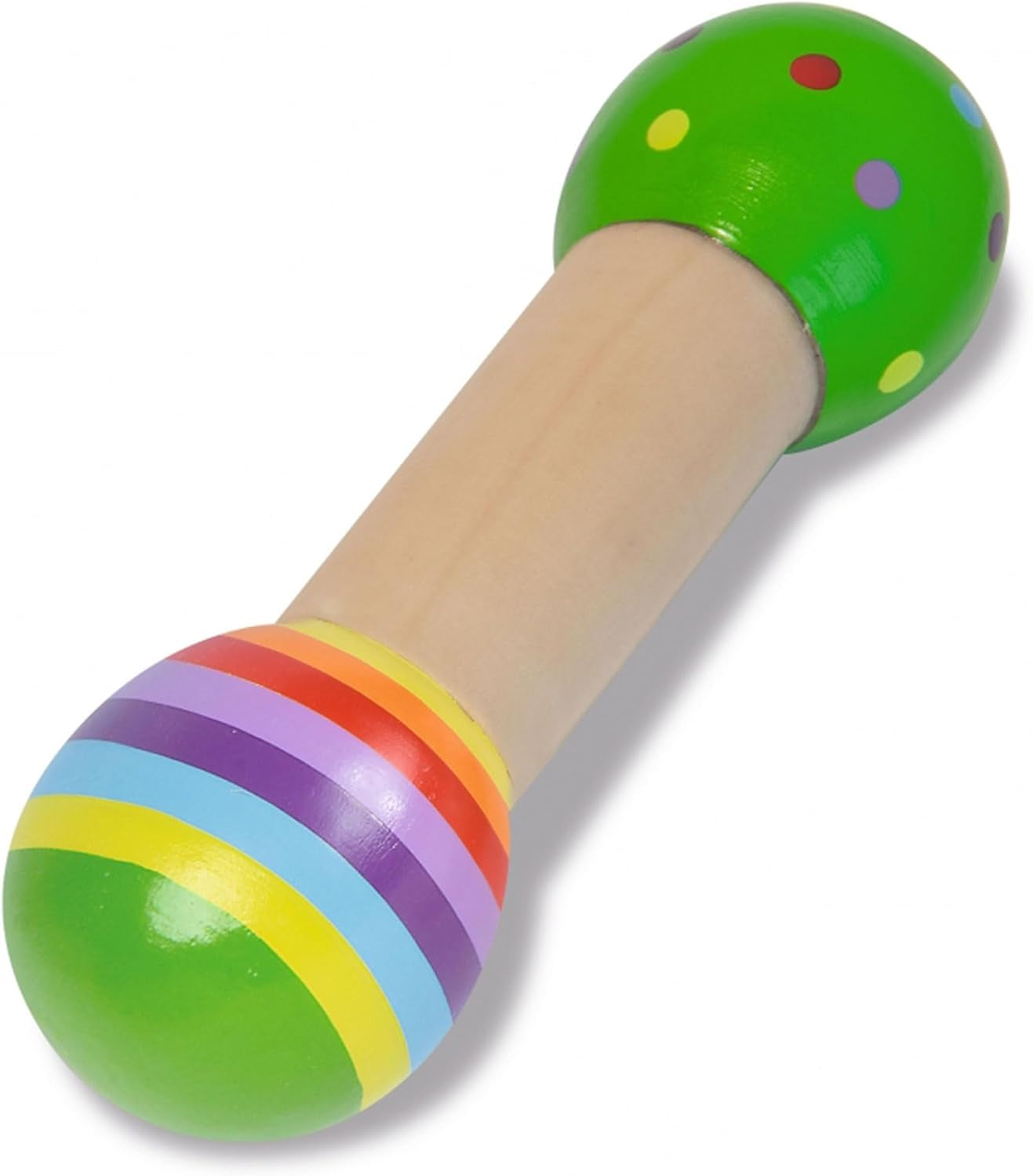 Eichhorn - 2-delat musikset, innehåller leksak med klockor och ljudsticka, färgglada trämusikinstrument, från 1 år Babyleksaker Naty Shop