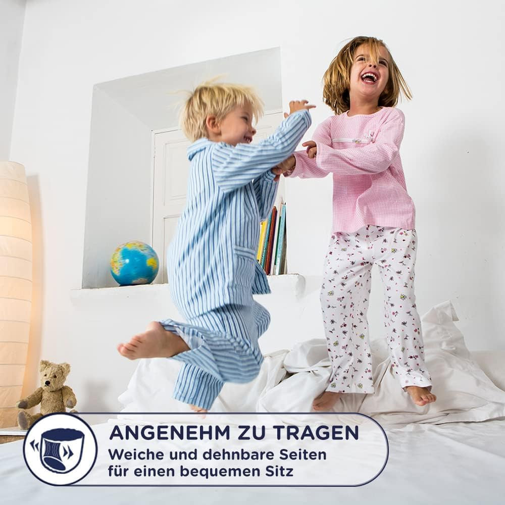 Huggies DryNites Superabsorberande nattblöjor för flickor 3-4 år (12-21 kg) 4 x 16 Count (64 Count totalt) Månatligt trosapaket