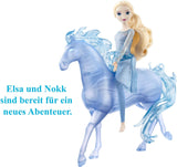 Mattel DISNEY Frozen Elsa och Nokk - Artikulerande Elsa Doll, Majestic Nokk Water Figure, Inspirerad av den andra filmen, för barn från 3 år och uppåt, HLW58