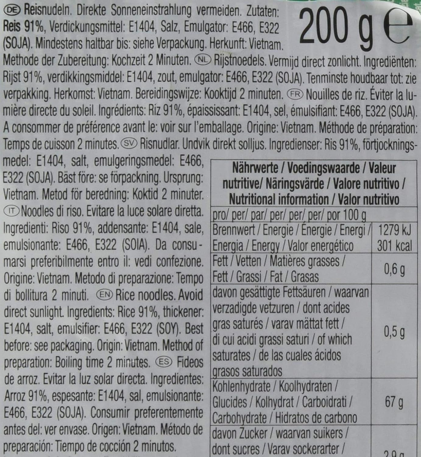 ACECOOK - ELLER RISNUDLAR - (1 X 200 GR)