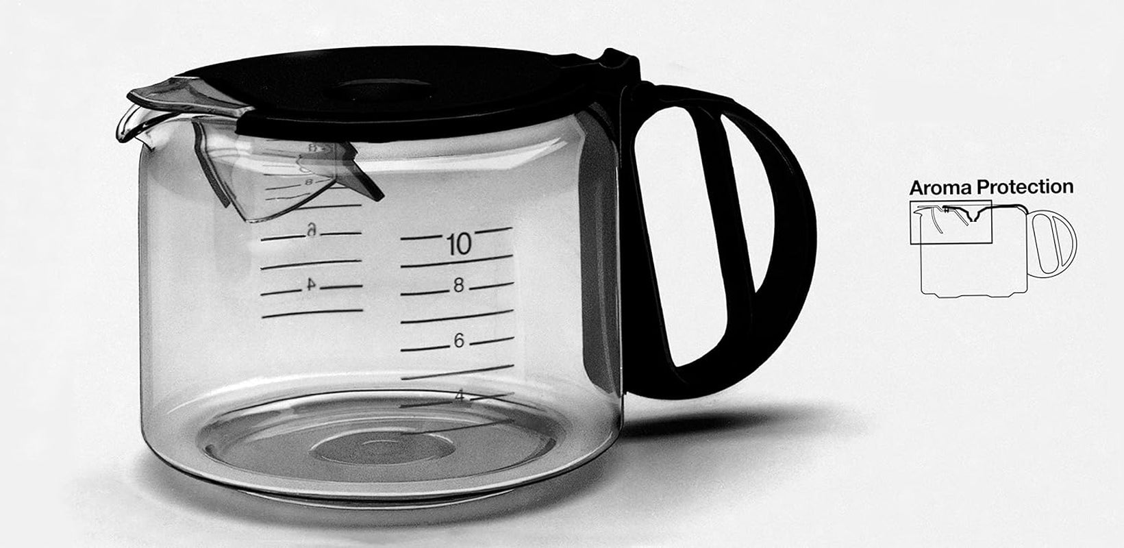 Braun KF 47 BK espressomaskin - Espressomaskin med filter och glaskaraff för klassiskt filterkaffe, aromatiskt kaffe tack vare OptiBrew-systemet, anti-droppsystem, automatisk avstängning, svart