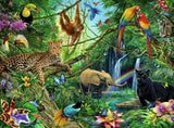 Ravensburger Pussel för barn - 12660 Djur i djungeln - Djurpussel för barn från 8 år, med 200 bitar i Xxl-format Puzzle Naty Shop