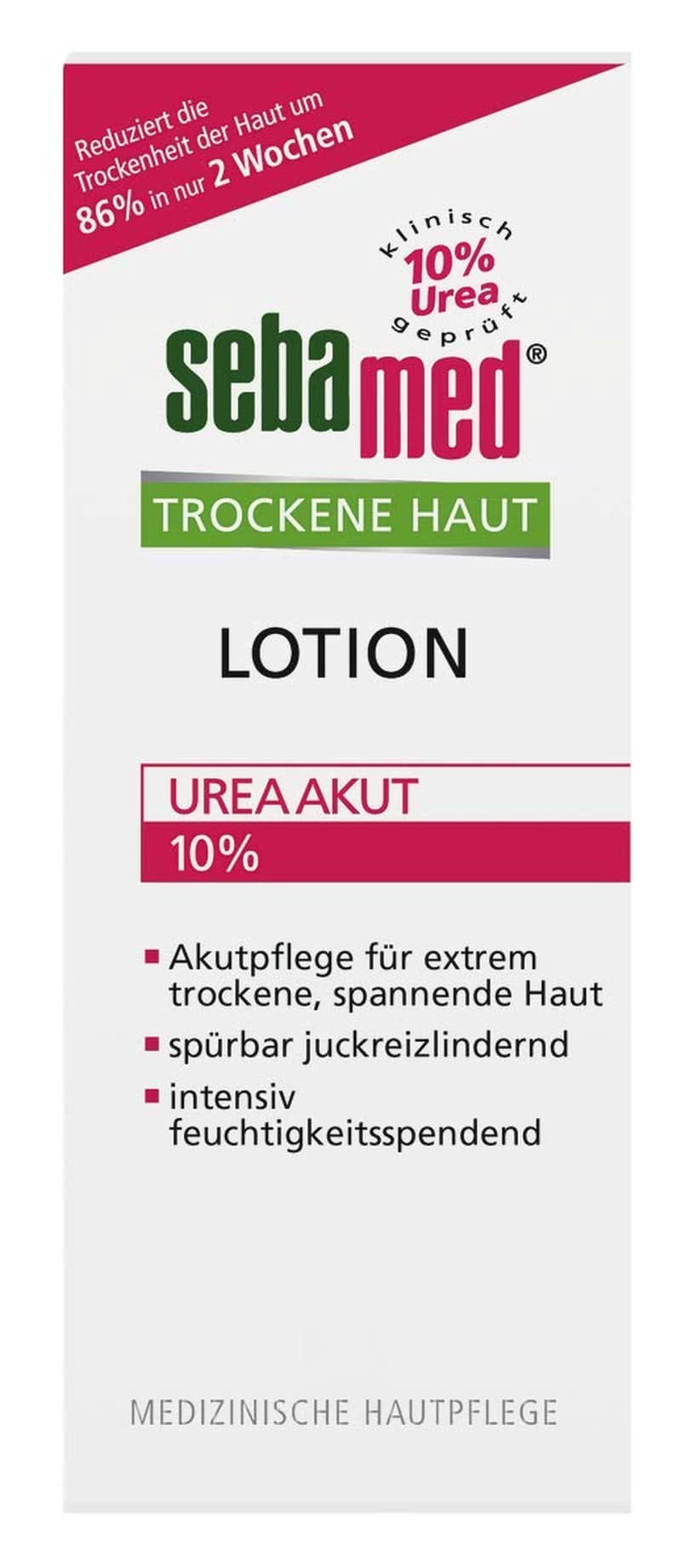 Sebamed Urea Akut, lindrar synligt känslan av spänning, strävhet och klåda, 200 ml dusch och bad Naty Shop