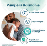 Pampers Harmony blöjor storlek 2, 204 blöjor, 4 kg-8 kg, skonsamt hudskydd med 100 % Pampers skydd